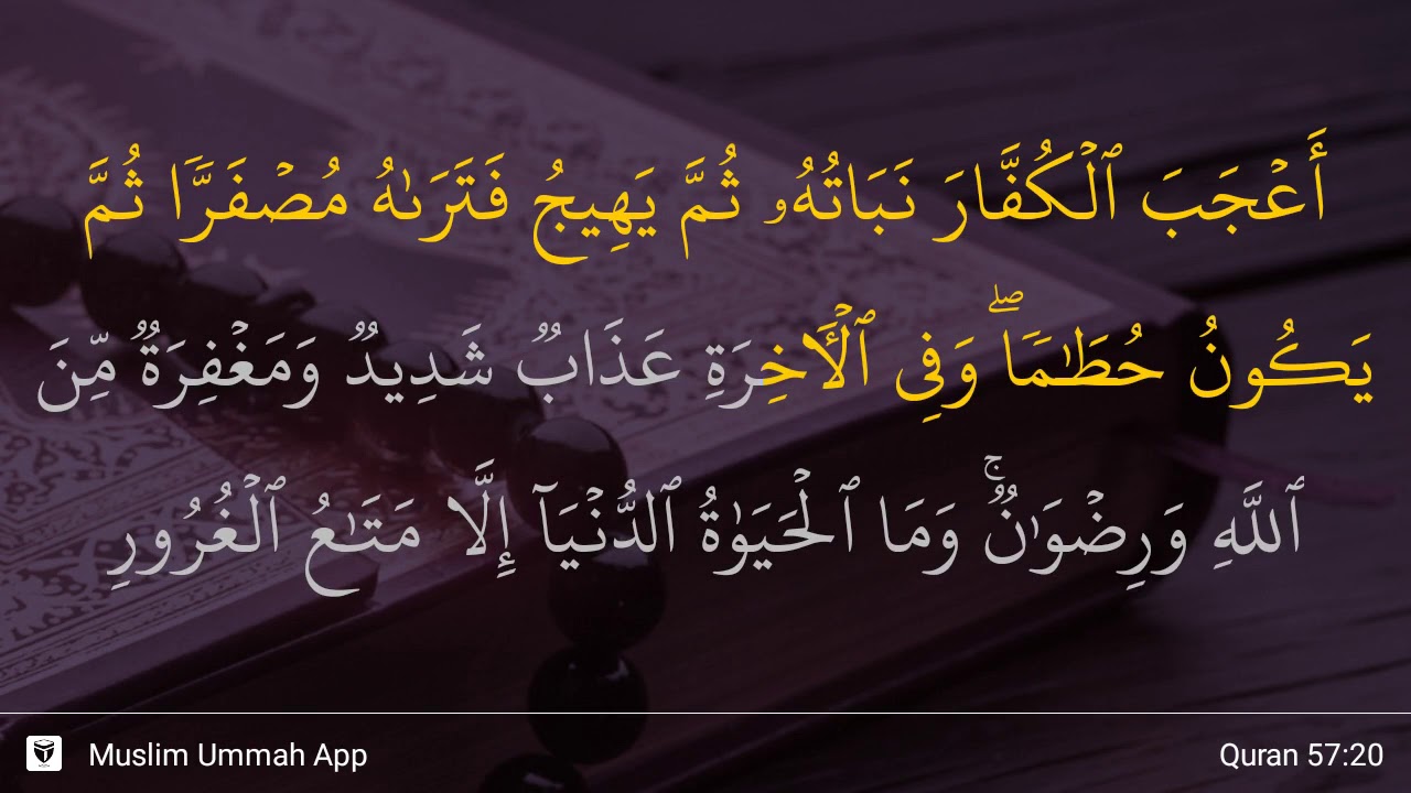 Al-Hadid Ayat 20 - YouTube