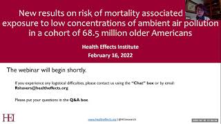 New low-level air pollution exposure report examines the risk of mortality in older Americans