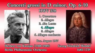 Händel: Concerti grossi Op. 6-10, Karajan \u0026 BPO (1967) ヘンデル 合奏協奏曲第10番 カラヤン