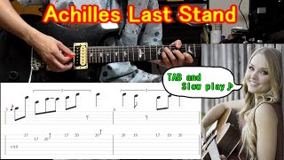 【TAB】Achilles Last Stand - Led zeppelin / Guitar lesson - How to play