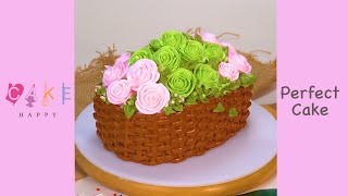 Flower Basket Birthday Cake Idea Easy You Can Try