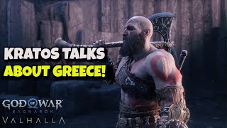 Everytime Kratos Talks About Greece! God of War Ragnarok Valhalla!