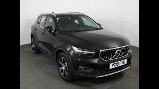 VOLVO XC40 2.0 T4 Inscription 5dr AWD Finished In Onyx Black Metallic Paint. Reg PX19PTU