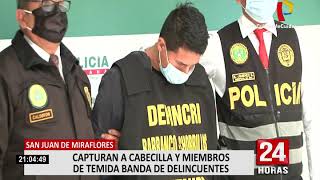 SJM: detienen a delincuentes que balearon camioneta de Policía