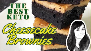 How to Make The Best Keto Cheesecake Brownies || Keto and Gluten Free Recipe