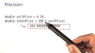 Precision - Intro to Java Programming