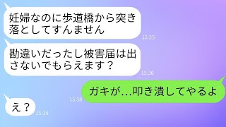 臨月の私が産婦人科から帰ると、歩道橋で謎の女性に突き落とされた。「泥棒猫が子供を産むな！」という言葉で誤解され、破水に至った。これに対して、私は徹底的な報復を行った。