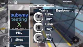 Roblox Subway Testing X now released!