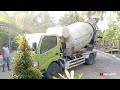 truck mixer hino dutro 130hd kirim beton jalan sempit