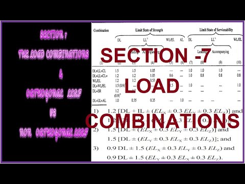 SECTION7 THE LOAD COMBINATIONS - YouTube