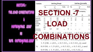 SECTION7 THE LOAD COMBINATIONS