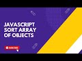 JavaScript sort array of objects