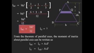 Moment of Inertia of Triangle