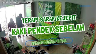 Terapi Saraf Kejepit | Kaki Pendek sebelah terapi bersama Bang Firman | 082288871611