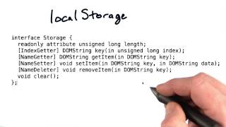 Local data storage - Mobile Web Development