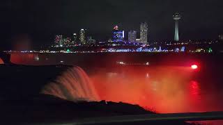 নায়াগ্রা জলপ্রপাতের কি রঙিন রাত/niagra falls night view