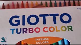 Giotto Turbo Colour Felt Tips 36 pack and Bleedproof A4 Paper Review 2020