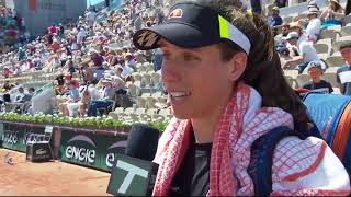 Johanna Konta: 2019 Roland Garros Fourth Round Win Tennis Channel Interview