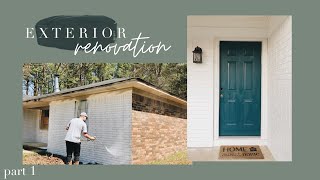 EXTERIOR RENOVATION ✦  part 1 | painting our little brick house