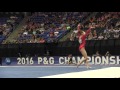 Cameron Machado - Floor Exercise - 2016 P&G Gymnastics Championships – Jr. Women Day 1