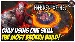 The Most Broken Build In The Game Using Only ONE Skill [FIXED] | Jotunnslayer Hordes of Hel