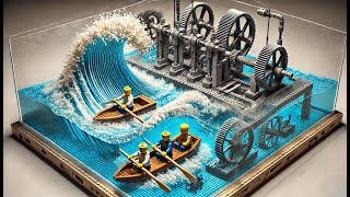 LEGO Wave Machine: Bringing the Ocean to Life!