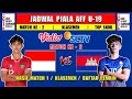 Jadwal Piala AFF U19 2024 Pekan Ke 2 - INDONESIA vs KAMBOJA - Klasemen Piala AFF u 19 2024