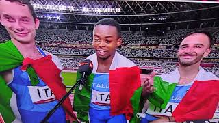 INTERVISTA STRAORDINARIA 4x100 m. Oro con TORTU, JACOBS e UNA AUDACE CONFESSIONE \