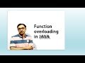 Function overloading in JAVA | Methods - Part 5 | S Tribedi
