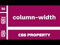 CSS Property : column-width explained !