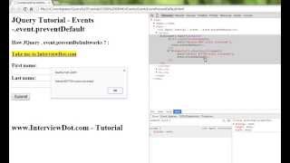 JQUERY EVENT PREVENTDEFAULT METHOD DEMO