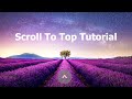 Smooth Scroll to Top Button using jQuery | HTML & CSS Tutorial