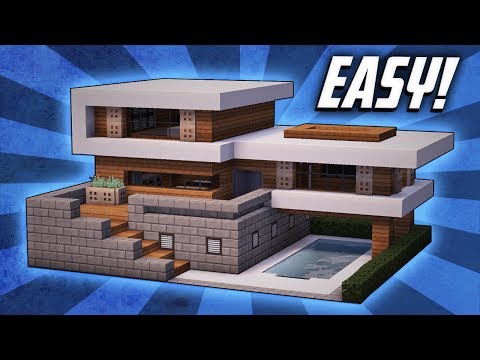Minecraft: How To Build A Large Modern House Tutorial (#19) Minecraft: How To Build A Large Modern House Tutorial (#19)