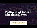 python sql insert multiple rows