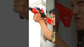 NERF WAR KID GUN SHORTS #nerf #nerfwar #xshot #nerfgun #sungnerf #igaming