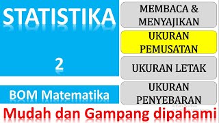 Ukuran pemusatan data, mean median modus, Statistika