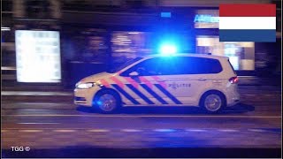 [Amsterdam] Police Responding Siren \u0026 Lights (x3) | Politie Amsterdam Met Spoed