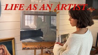 An Art Vlog- Oil painting, museum trips, new frames ✨