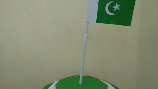 14 August Pakistan flag with stairs beautiful and very easy