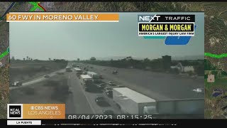 Moreno Valley Freeway closure due to accident