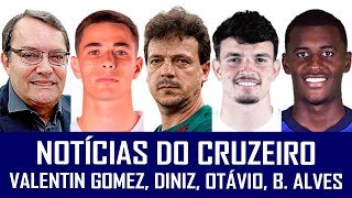 NOTÍCIAS DO CRUZEIRO: VALENTIN GOMEZ, PEDRINHO, DINIZ, OTÁVIO, BRUNO ALVES E PALHAÇADA DA FMF