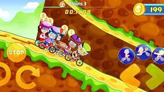 Plains + Plain Bridge + Volcano Levels | Vlad Niki Kids Bike Racing Game Play #3 | Abdullah Gaming 🎮