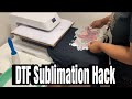 DTF Sublimation Hack  For Dark Shirts using HTV and Cricut