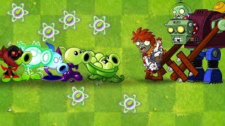 Every Peashooter vs Brickhead Zombie, Chicken, Rock Puncher and Gargantuar Plants vs Zombies 2 Mod