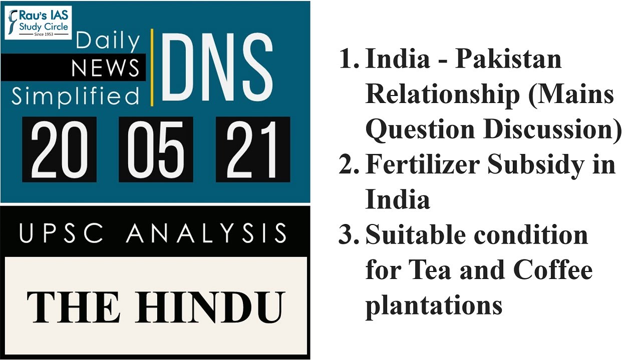 The Hindu Analysis 20 May 2021 Daily Current Affairs For Upsc Ias