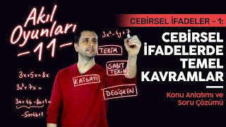 Ozan Alper 8. Sınıf Matematik Cebirsel İfadeler: Terim, Değişken, Katsayı Nedir? Lightboard ile Ders