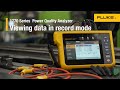 How To View Live Data on Fluke 1770 Series Power Quality Analyzers