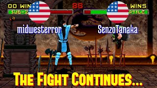 FT5 @mk2: midwesterror (US) vs SenzoTanaka (US) [Mortal Kombat 2 Fightcade] Feb 19