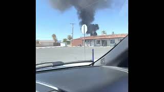 Crazy, black smoke and Fire in Blythe, CA!🔥