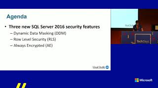 TechDays 2017 - Leonard Lobel - New SQL Server 2016 Security Features for Developers